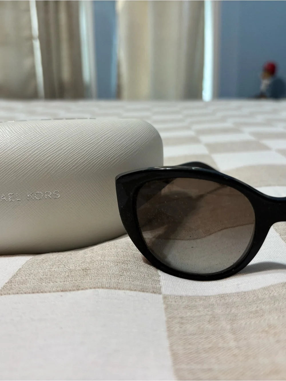 Michael Kors Black Sunglasses with Rose Gold Plaque